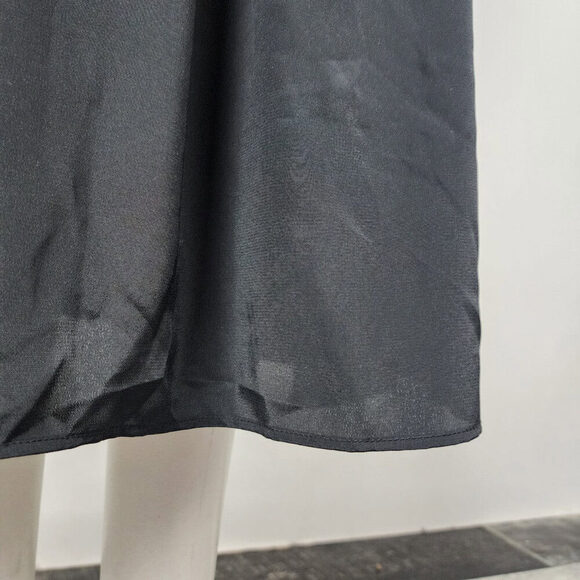 Vintage Benee By Lori Ann Black Lace Metallic Drop Waist Midi Dress Size 11/12 - Picture 6 of 12